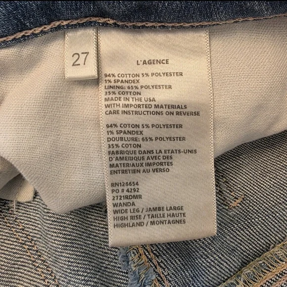 L'AGENCE Sky Blue Ankle Jeans - Picture 10 of 13